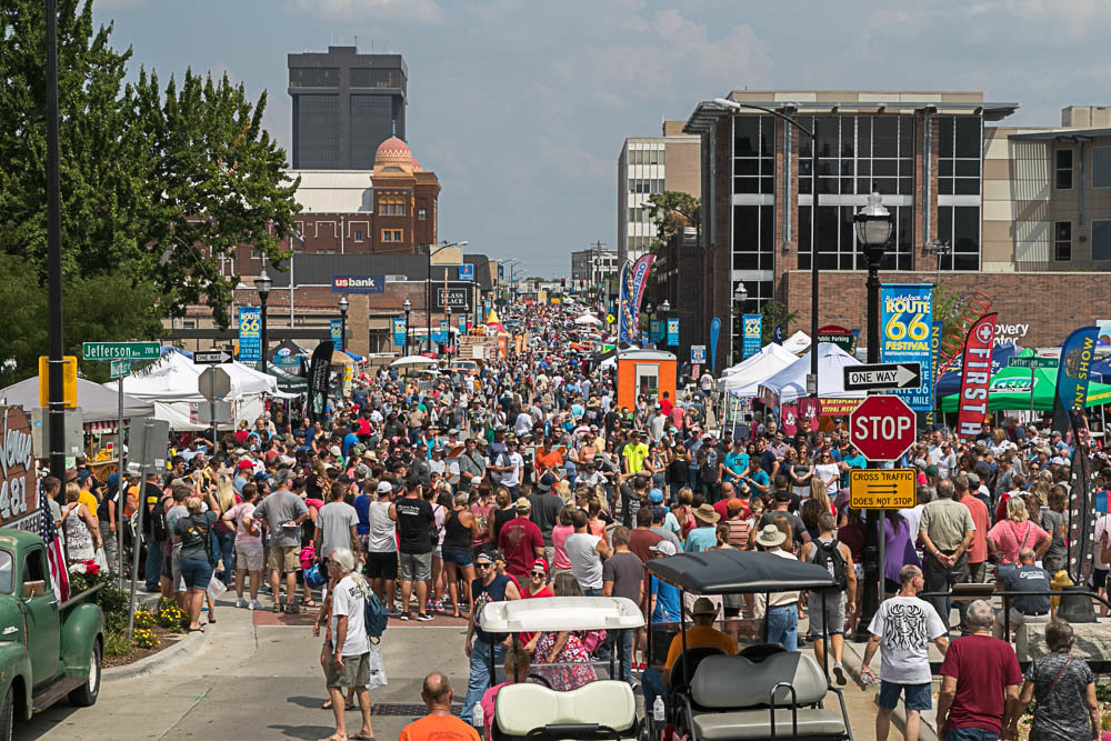 The Birthplace of Route 66 Festival was expected to bring more than 75,000 attendees to downtown Springfield.